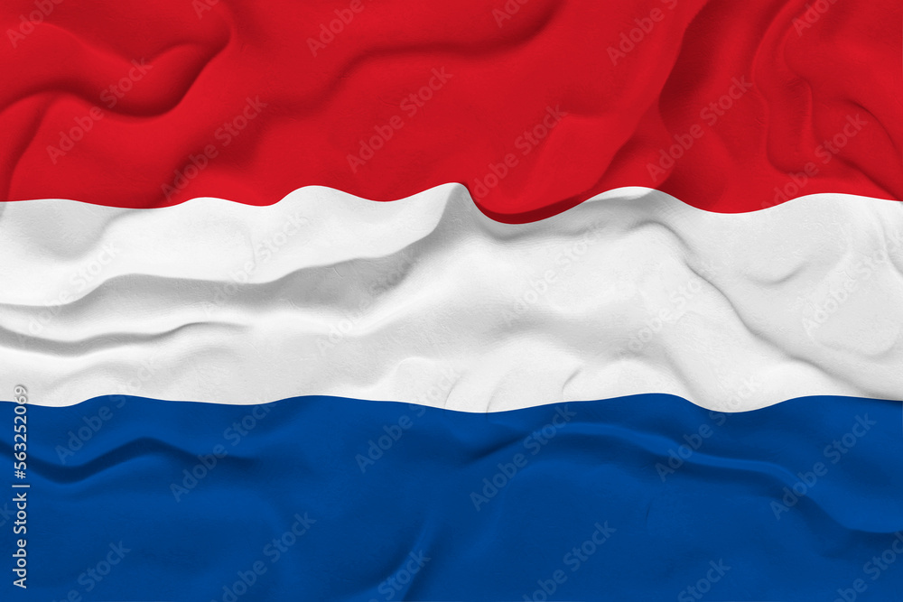 Fototapeta premium National flag of Netherlands. Background with flag of Netherlands.