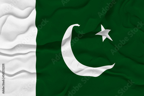 National flag of Pakistan. Background with flag of Pakistan.
