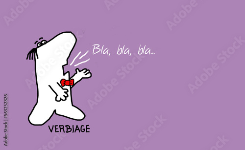 Obraz na płótnie Jargon for speaking too much illustration w salonie