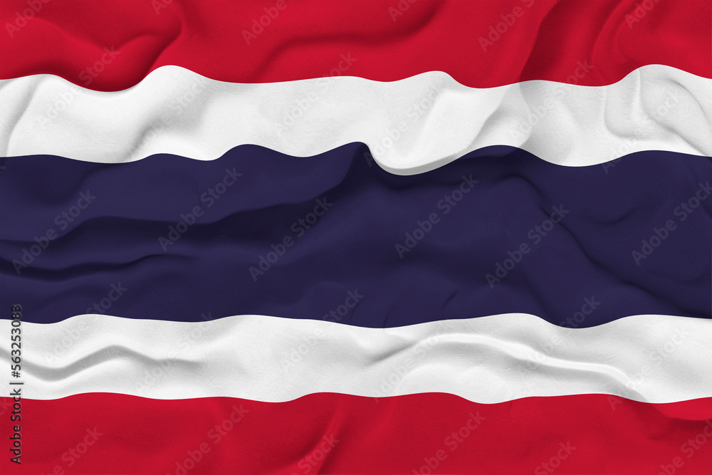 National flag of Thailand. Background  with flag  of  Thailand