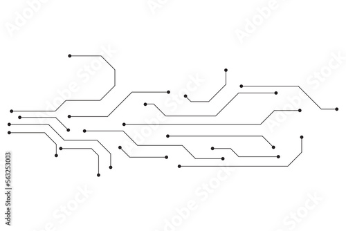 Abstract futuristic circuit board Illustration, Circuit board with various technology elements. Circuit board pattern for technology background. Vector illustration