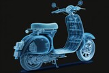 Blueprint design of scooter