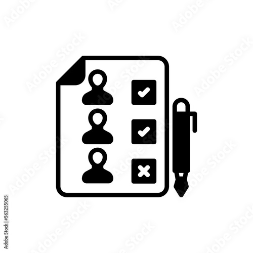 Candidates icon in vector. Logotype