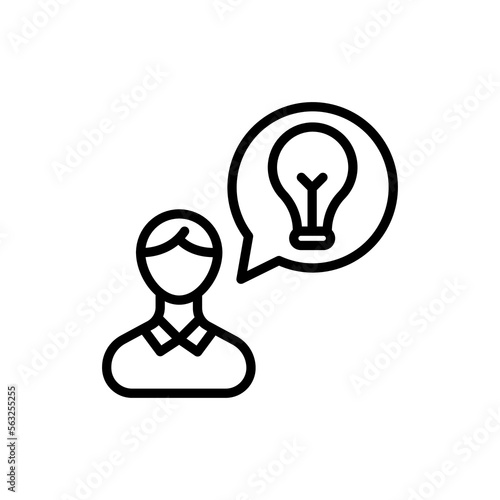 Main Idea icon in vector. Logotype