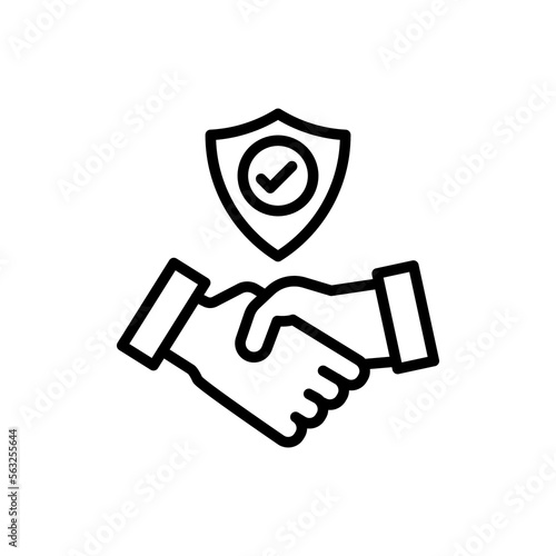 Building Trust icon in vector. Logotype