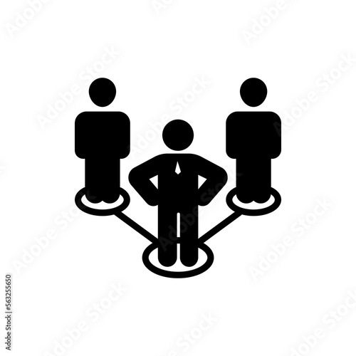 Director icon in vector. Logotype