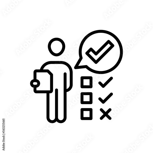 Accountability icon in vector. Logotype