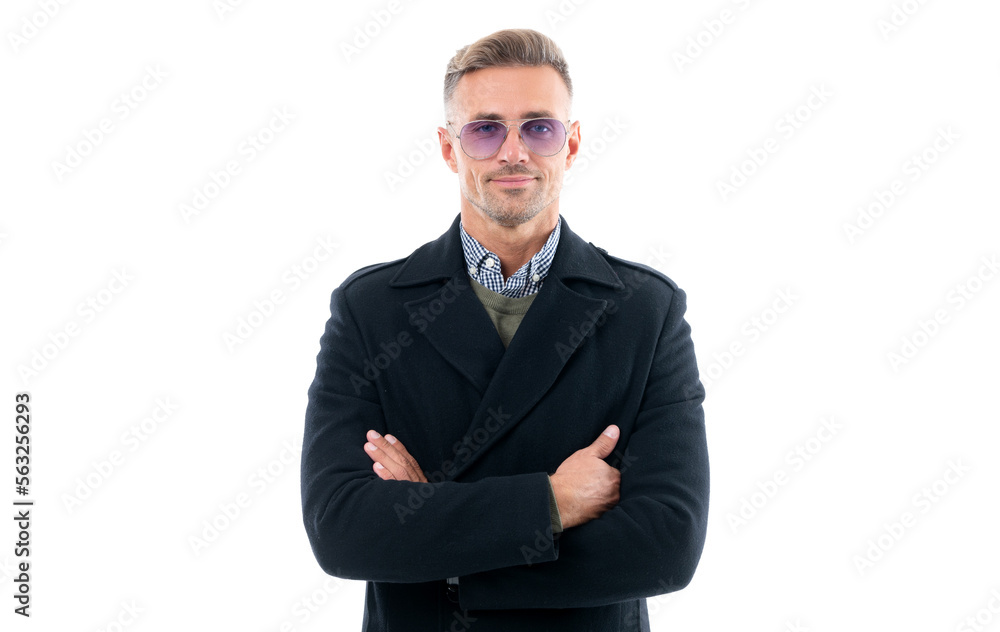 cheerful good looking mature man with menswear. mature man in menswear isolated on white cheerful good looking mature man with menswear. mature man in menswear isolated on white