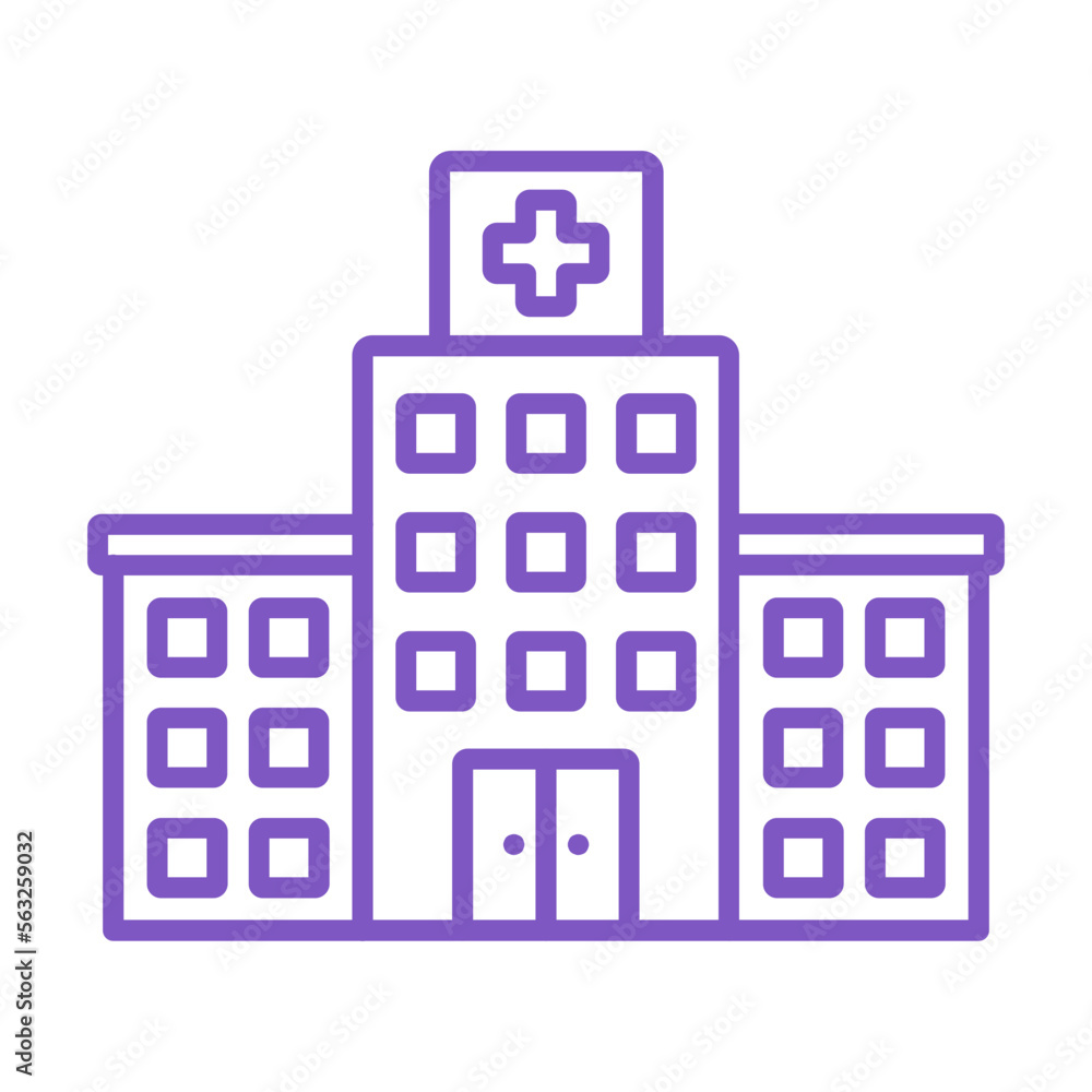 Hospital Building Icon Hospital Building Icon