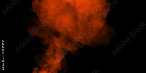 Orange smoke