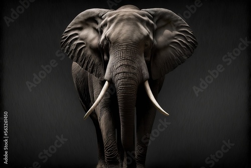 Elephant Stock Photo, Wildlife Photography, Generative Ai © Rarity Asset Club