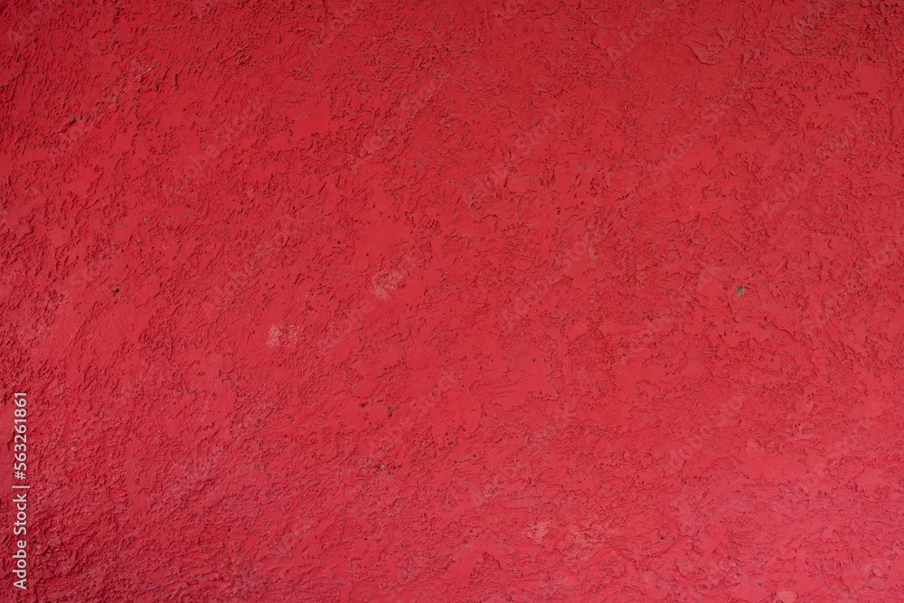 Fototapeta premium Abstract red wall texture and background. Red concrete wall. Free space