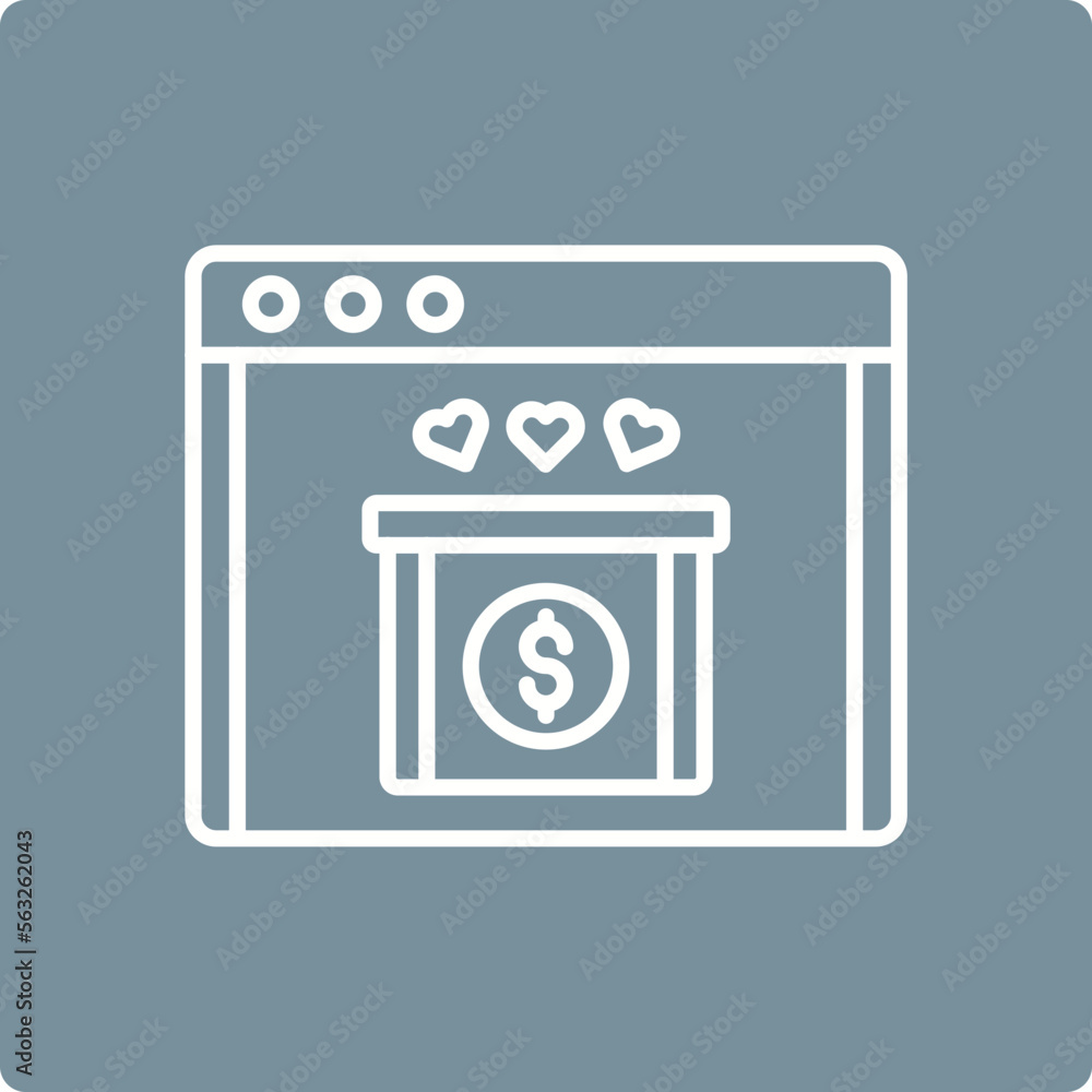 Online Donation Icon
