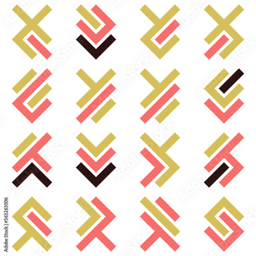 Asemic Glyph writing hieroglyph imitation abstract illustration