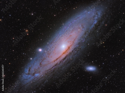 Messier 31 galaxy, located in Andromeda constellation, taken with my telescope.
