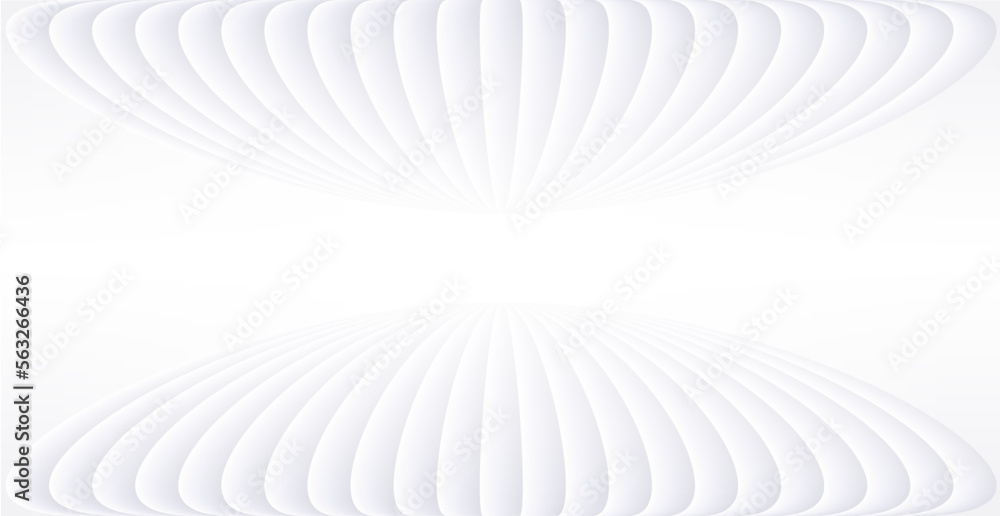 Obraz premium White striped pattern background with copy space, burst sunny 3d lines pattern design