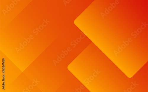 Abstract dynamic orange overlap square shape on background