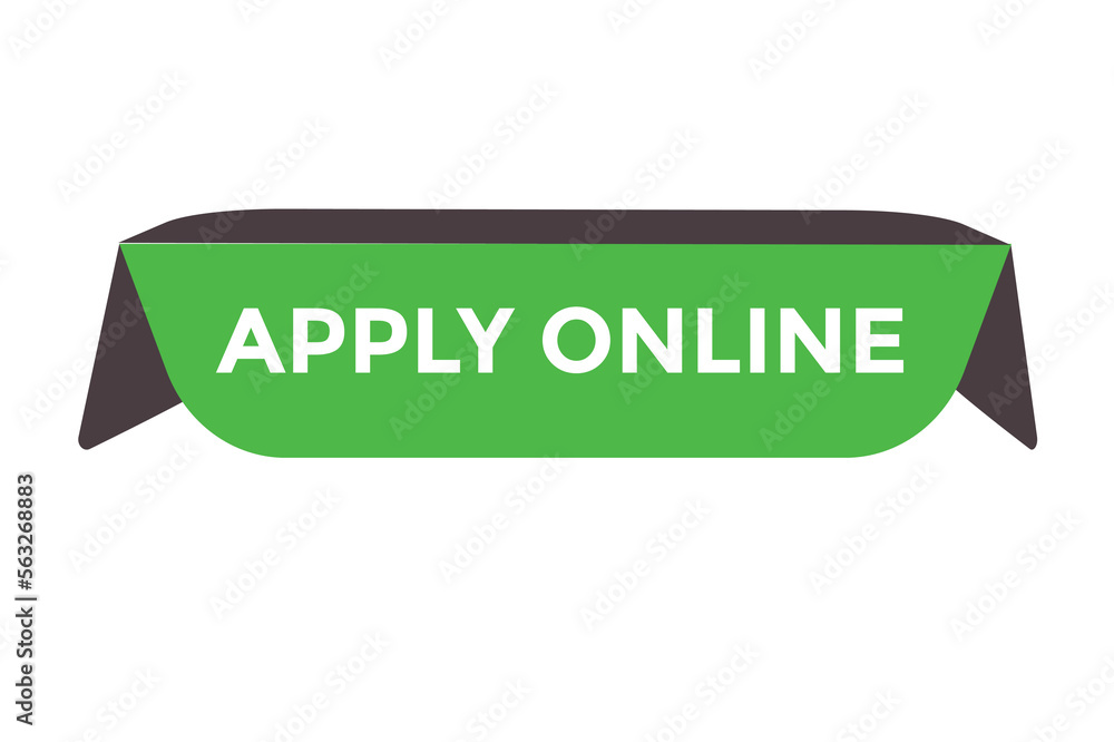 Apply online button web banner templates. Vector Illustration
Apply online button web banner templates. Vector Illustration