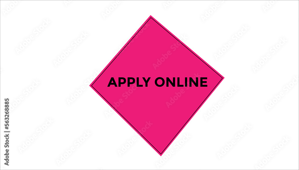 Apply online button web banner templates. Vector Illustration

