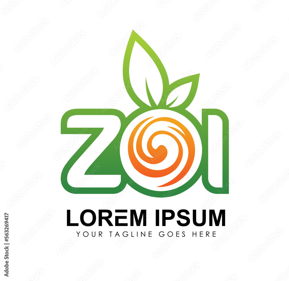 Obraz premium ZOI Monogram Initial Logo vector icon