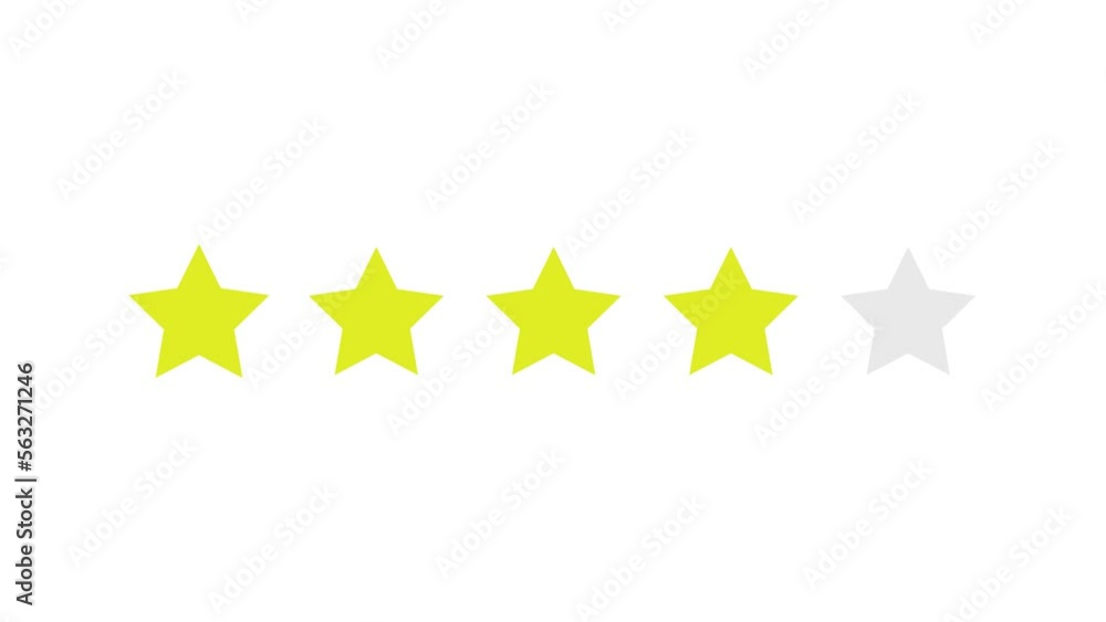 Feedback about customer service, quality rating or product review, from 1 to 5 stars Feedback about customer service, quality rating or product review, from 1 to 5 stars