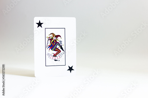 playing cards on white