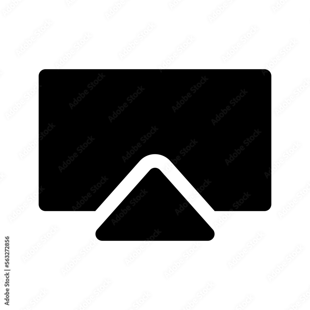 Airplay Icon Vector Symbol Design Illustration