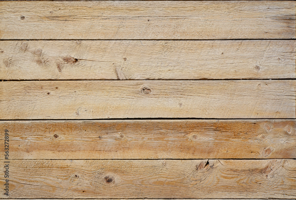 Naklejka premium Rustic wood wall texture background. Natural planked vintage wood.