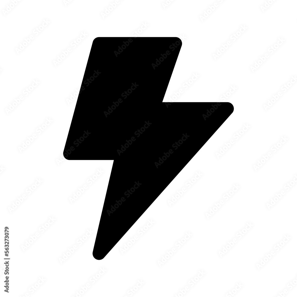 Thunder Icon Vector Symbol Design Illustration Thunder Icon Vector Symbol Design Illustration