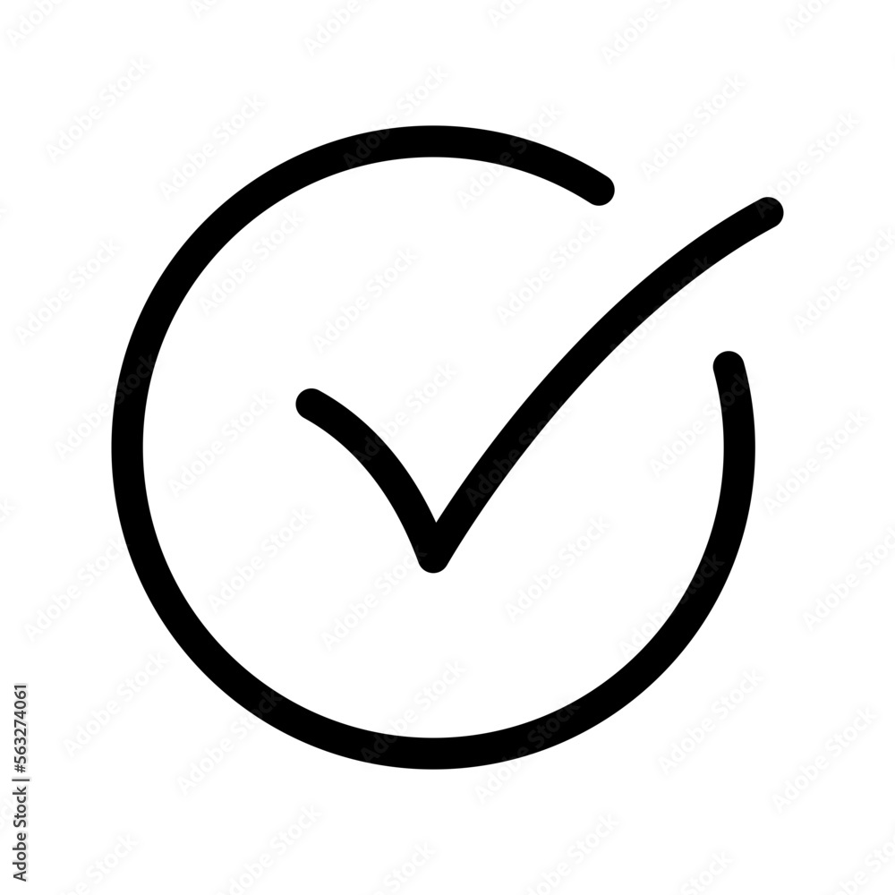 Check Mark Icon Vector Symbol Design Illustration Check Mark Icon Vector Symbol Design Illustration