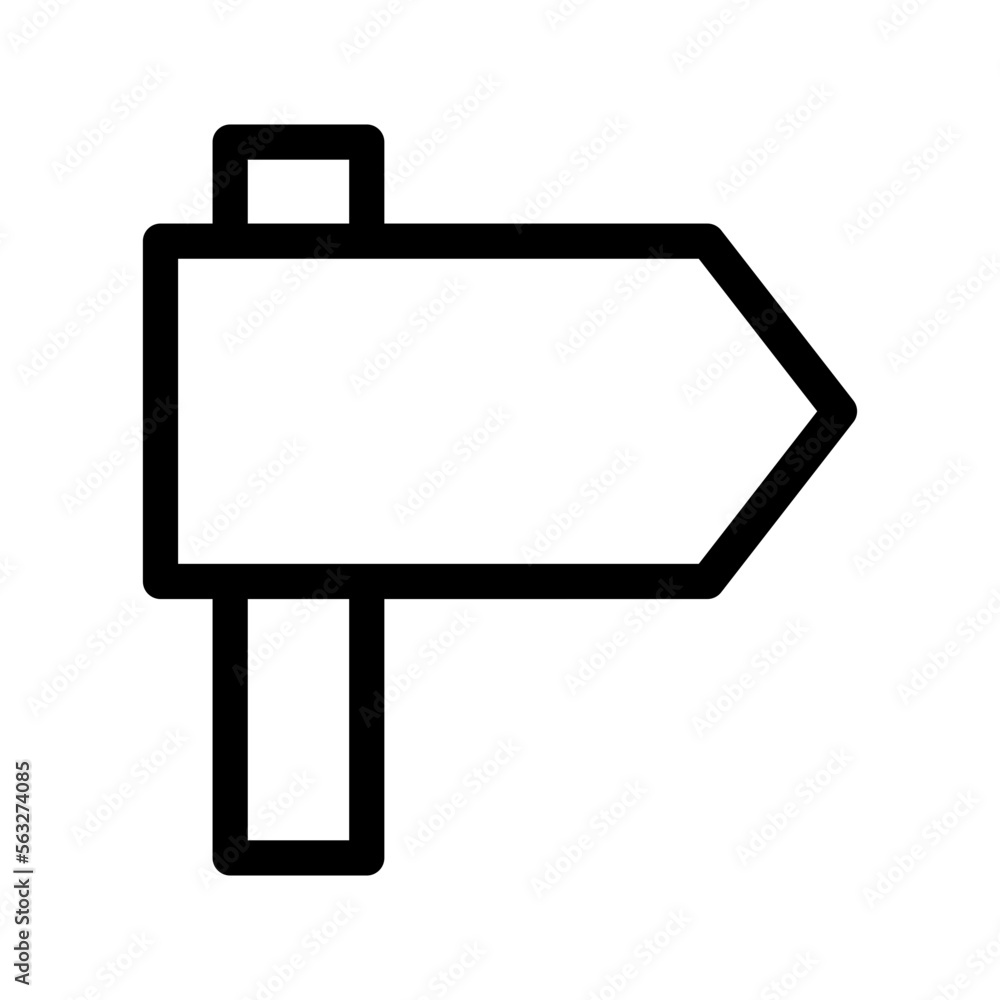 Sign Post Icon Vector Symbol Design Illustration Sign Post Icon Vector Symbol Design Illustration