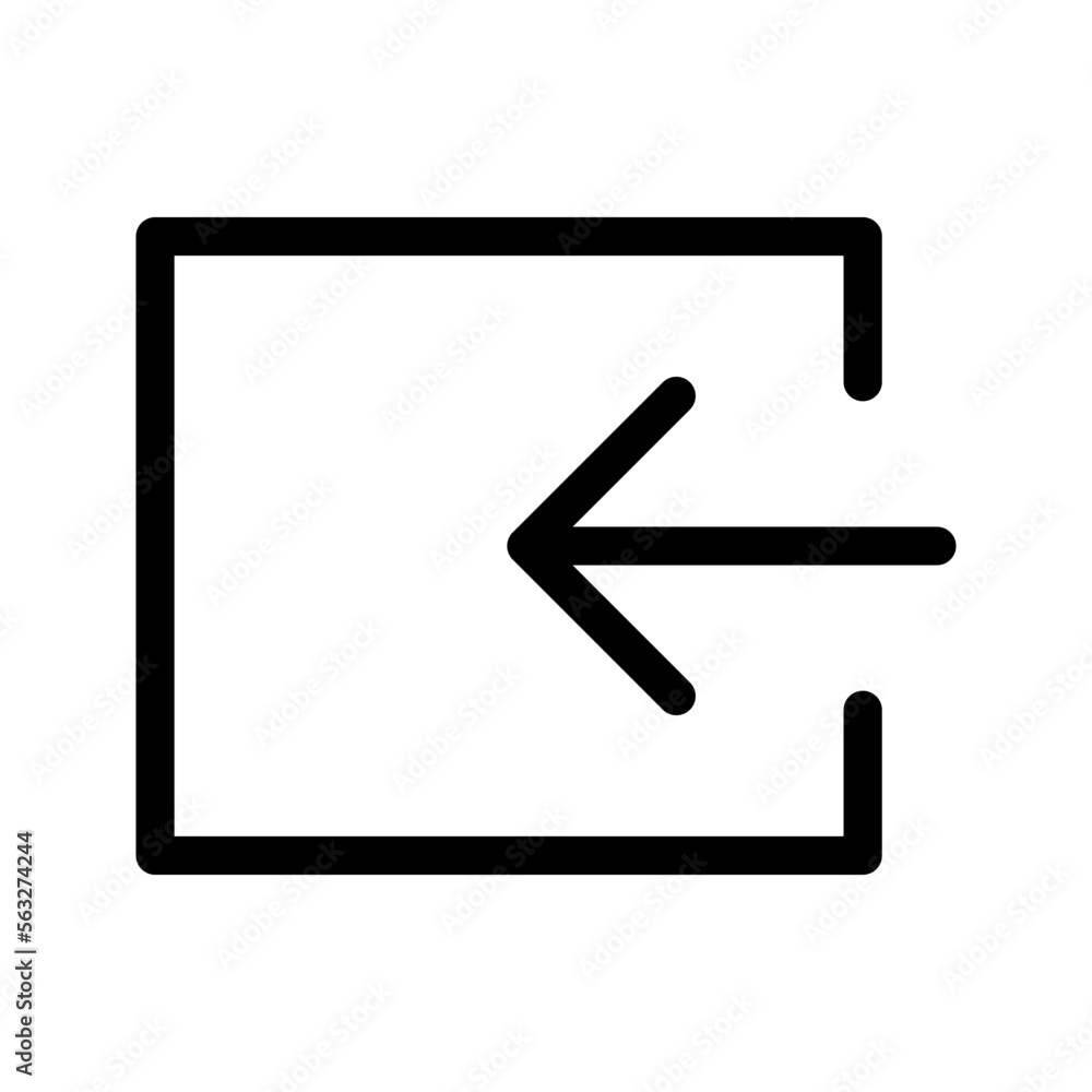 Logout Icon Vector Symbol Design Illustration Logout Icon Vector Symbol Design Illustration