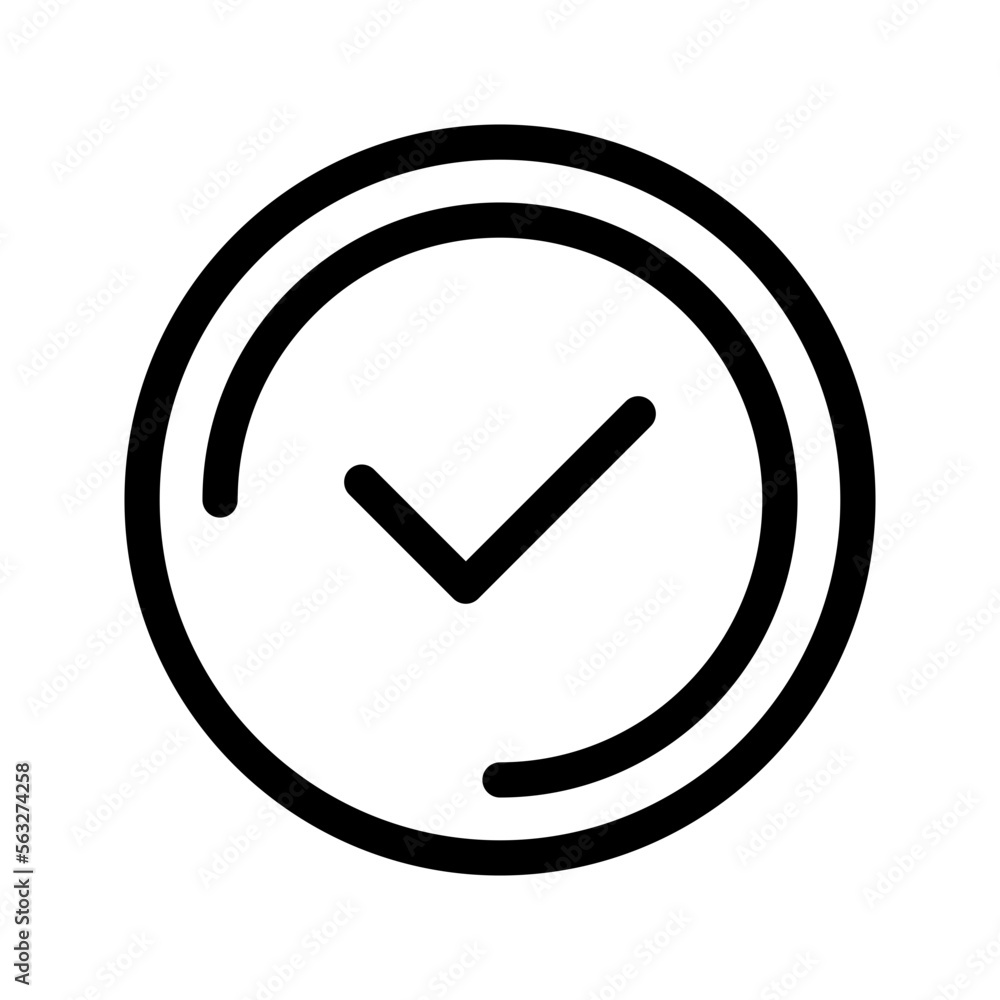 Check Mark Icon Vector Symbol Design Illustration Check Mark Icon Vector Symbol Design Illustration