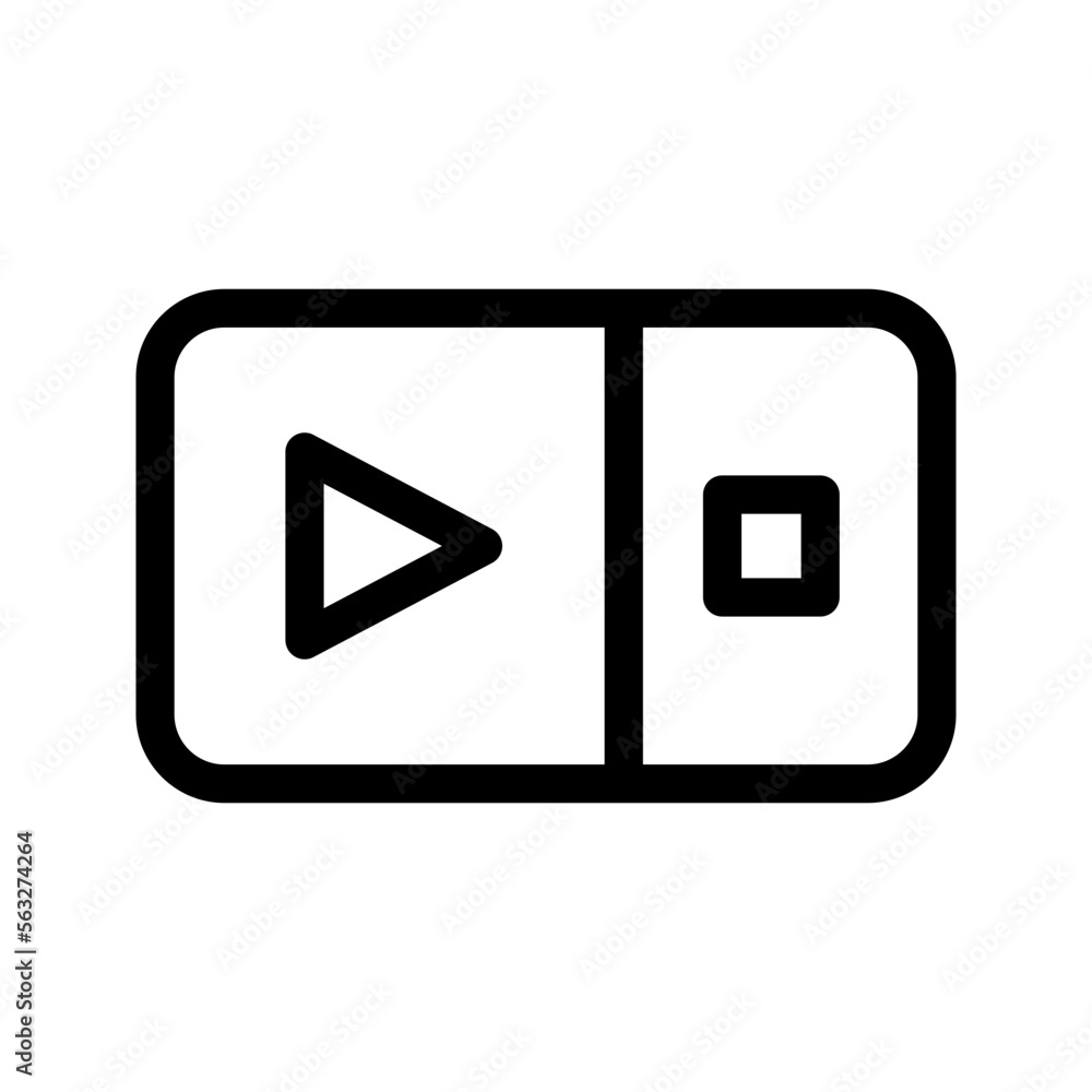 Video Player Icon Vector Symbol Design Illustration Video Player Icon Vector Symbol Design Illustration