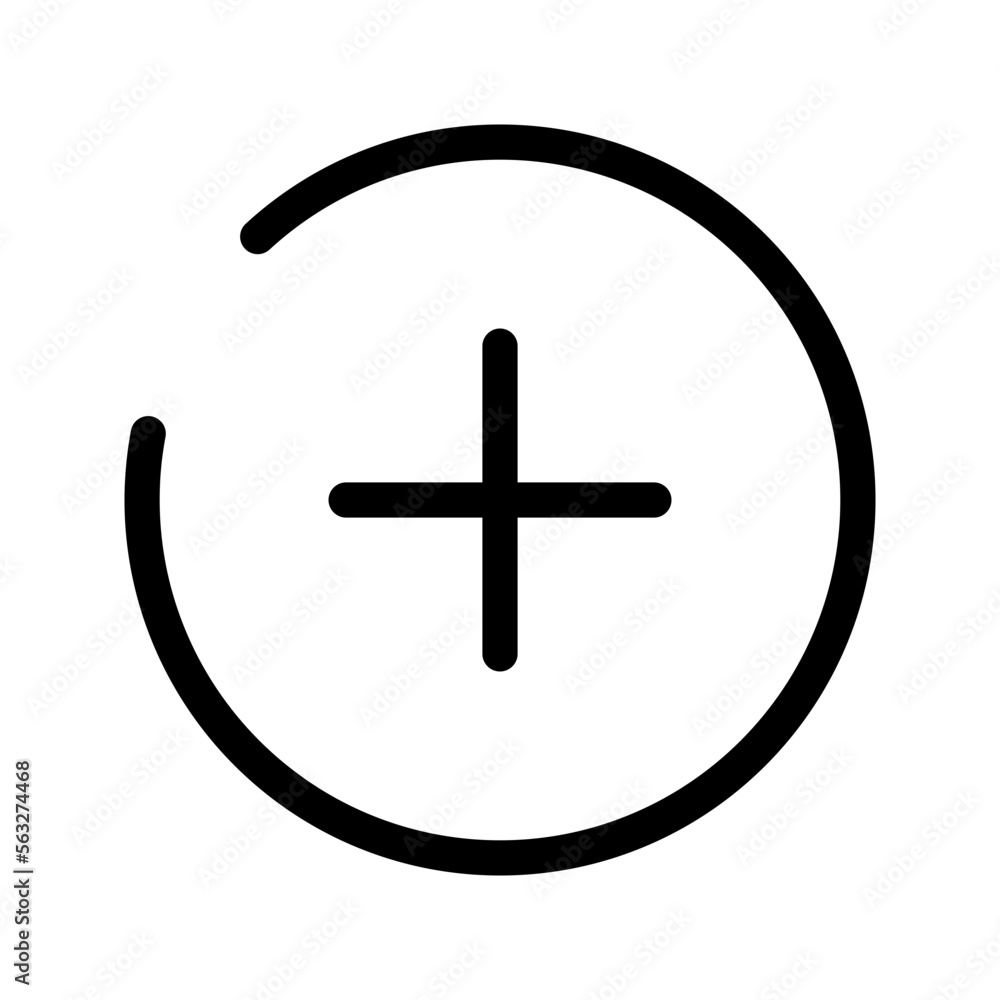 Fototapeta premium Add Icon Vector Symbol Design Illustration