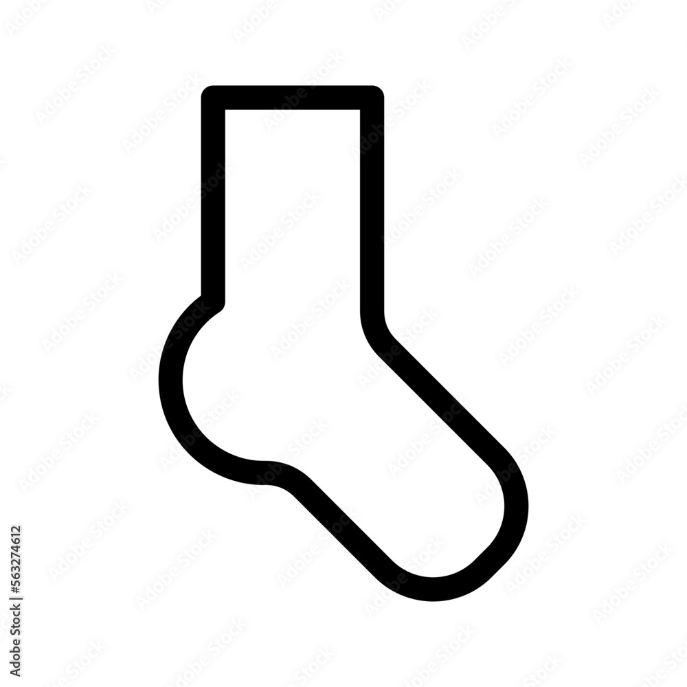Sock Icon Vector Symbol Design Illustration Sock Icon Vector Symbol Design Illustration