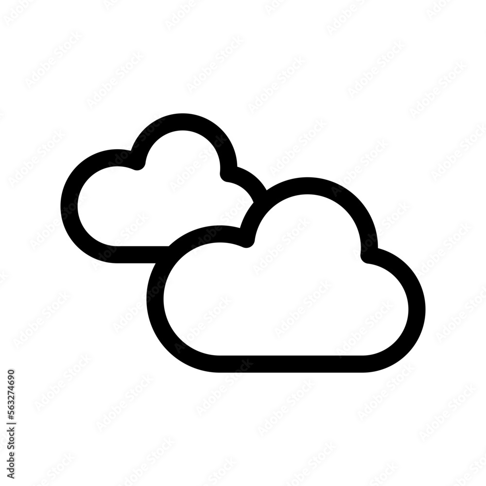 Clouds Icon Vector Symbol Design Illustration Clouds Icon Vector Symbol Design Illustration