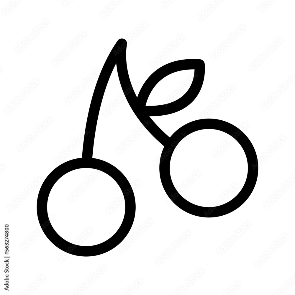 Cherry Icon Vector Symbol Design Illustration Cherry Icon Vector Symbol Design Illustration