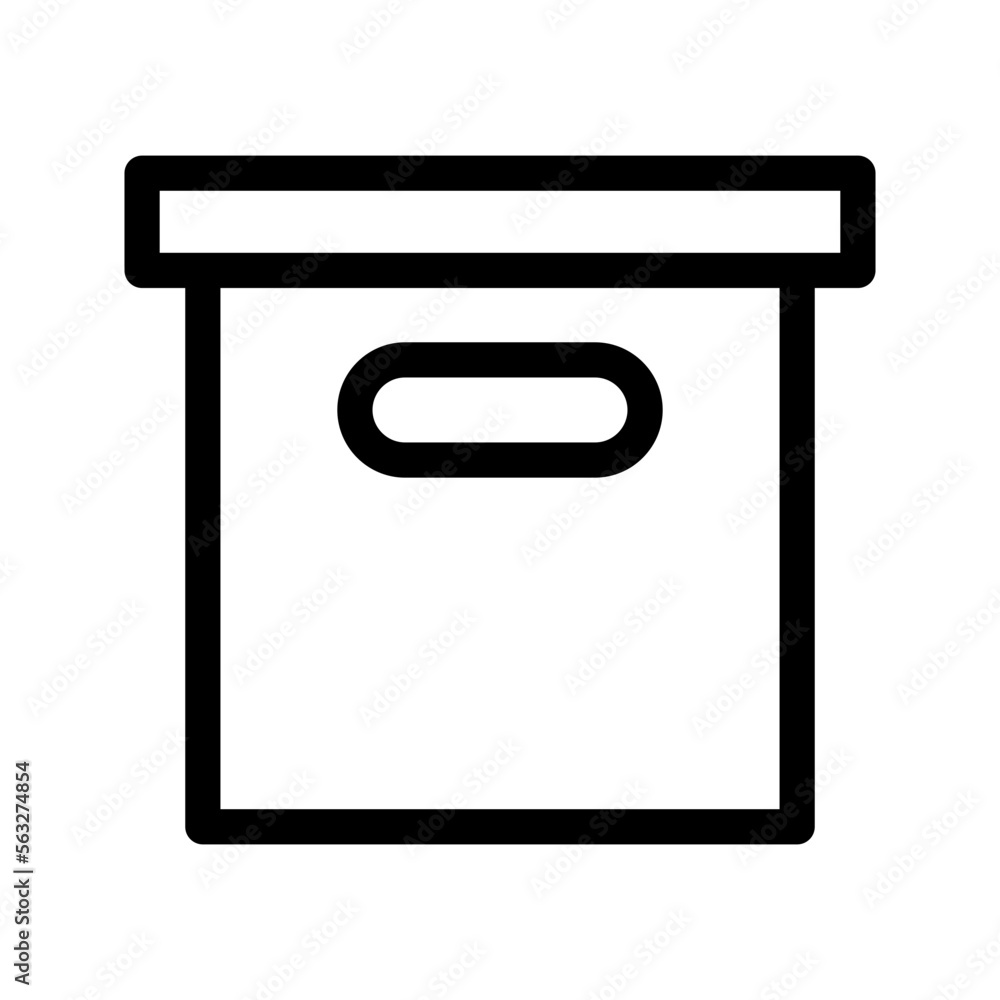 Box Icon Vector Symbol Design Illustration Box Icon Vector Symbol Design Illustration