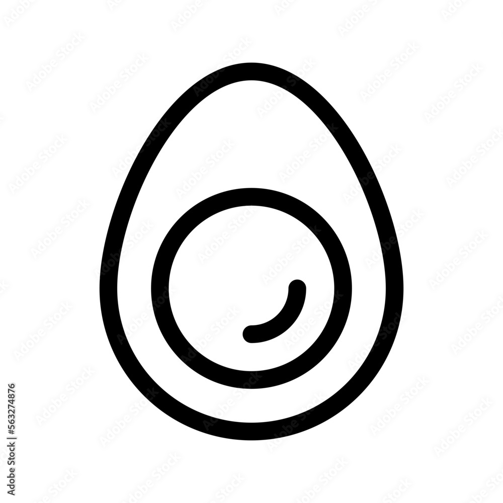 Egg Half Icon Vector Symbol Design Illustration Egg Half Icon Vector Symbol Design Illustration