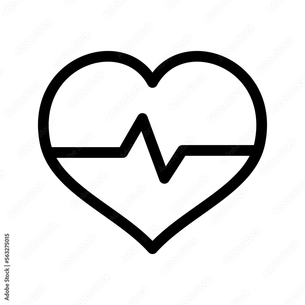 Heartbeat Icon Vector Symbol Design Illustration