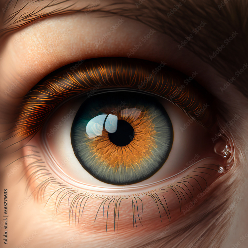 Fototapeta premium eye of the person Create by Generative AI