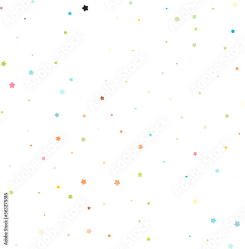 colorful confetti seamless decor vector pattern