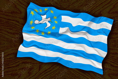 National flag  of Ambazonia. Background  with flag  of Ambazonia photo