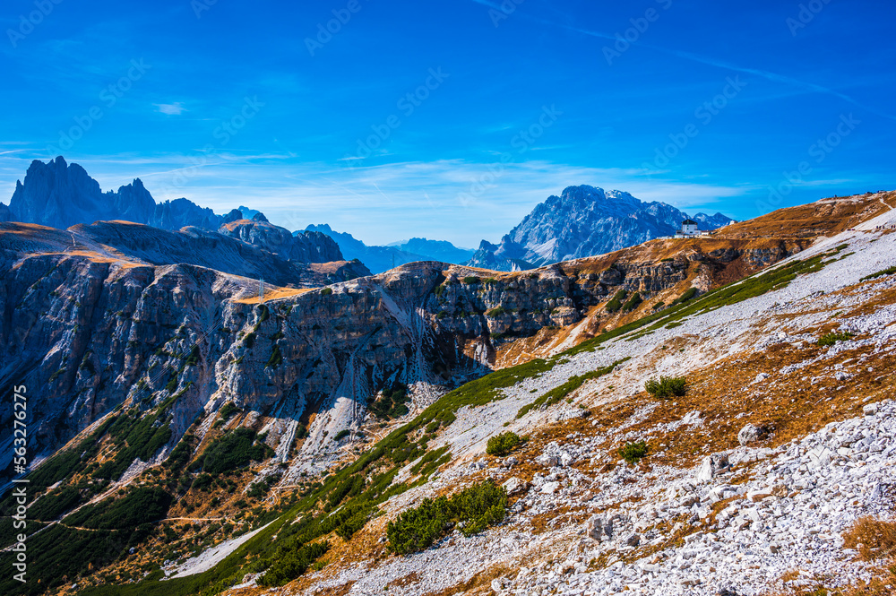 Dream panorama on the Dolomites. Park of the three peaks of Lavaredo. Dream panorama on the Dolomites. Park of the three peaks of Lavaredo.