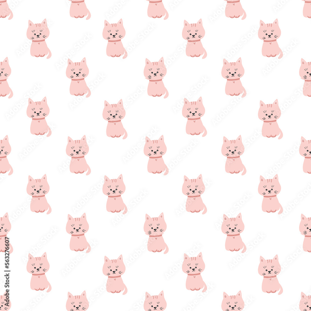 Obraz premium seamless pattern with cats