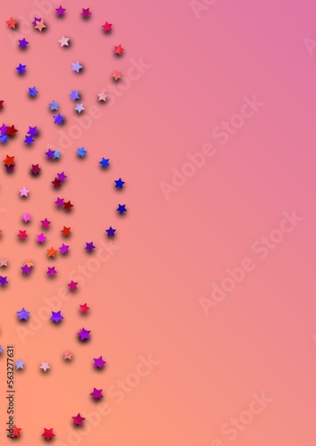 illustration étoiles multicolore