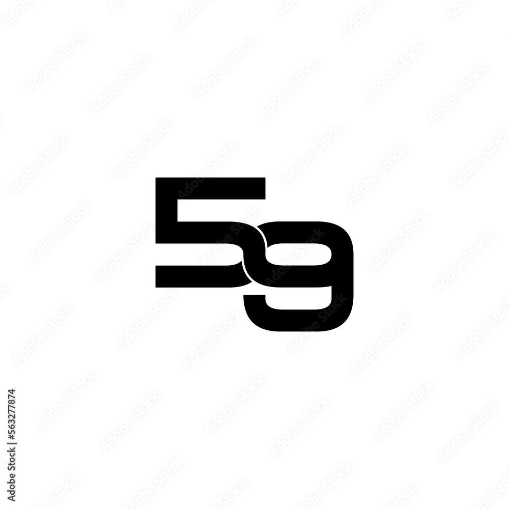 59 lettering initial monogram logo design 59 lettering initial monogram logo design