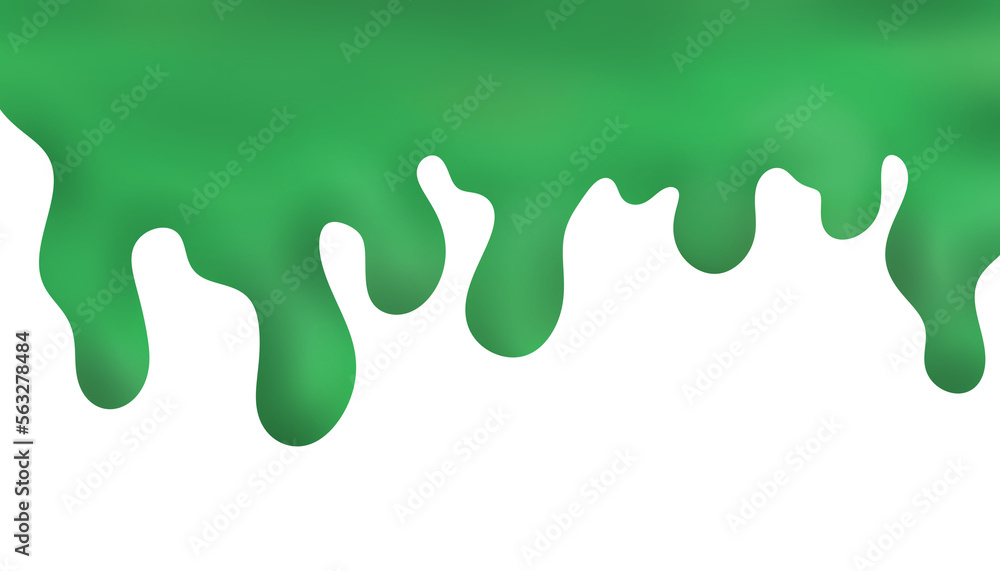 Green Paint Drops
