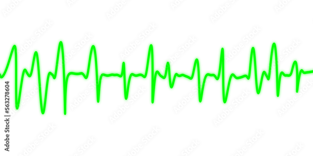 Green Life Line. Heart Beat Graph. Cardiogram Green Life Line. Heart Beat Graph. Cardiogram